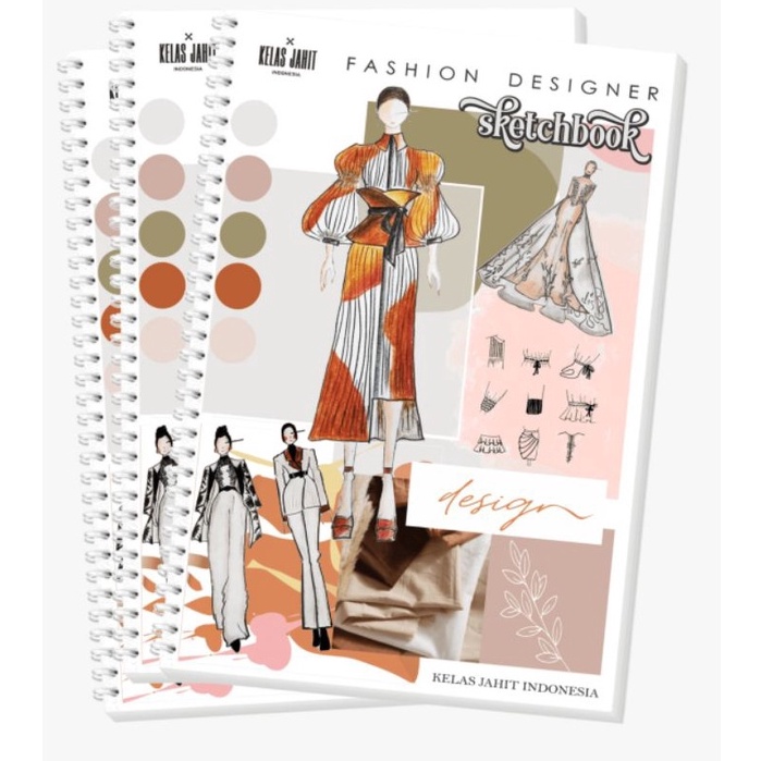 

KODE J45C Buku Fashion Designer Sketchbook Style Figure Drawing Desain Fashionary