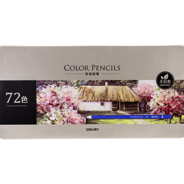 

KODE U65O Deli Pensil Warna HighGrade MinyakOil Pencil Color 72 Warna 6568
