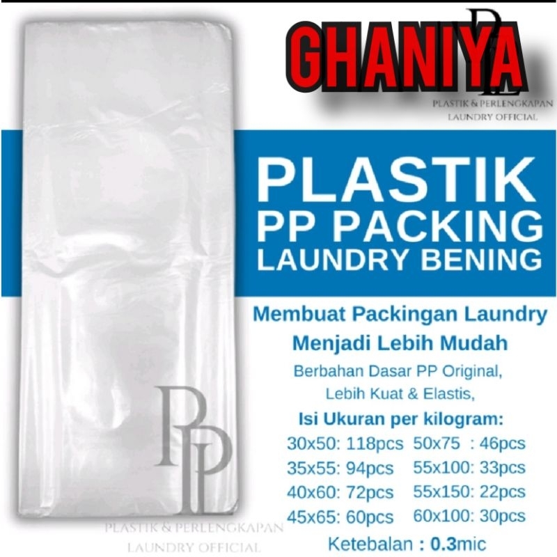 PLASTIK PACKING LAUNDRY / PLASTIK LAUNDRY KILOAN  / PLASTIK PP BENING