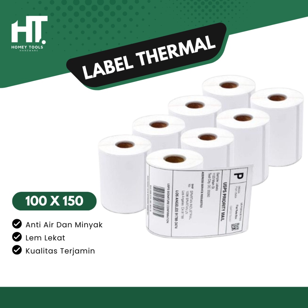 

KODE B58Z Kertas Thermal 1 x 15 Resi label Pengiriman Label sticker Thermal Label Thermal