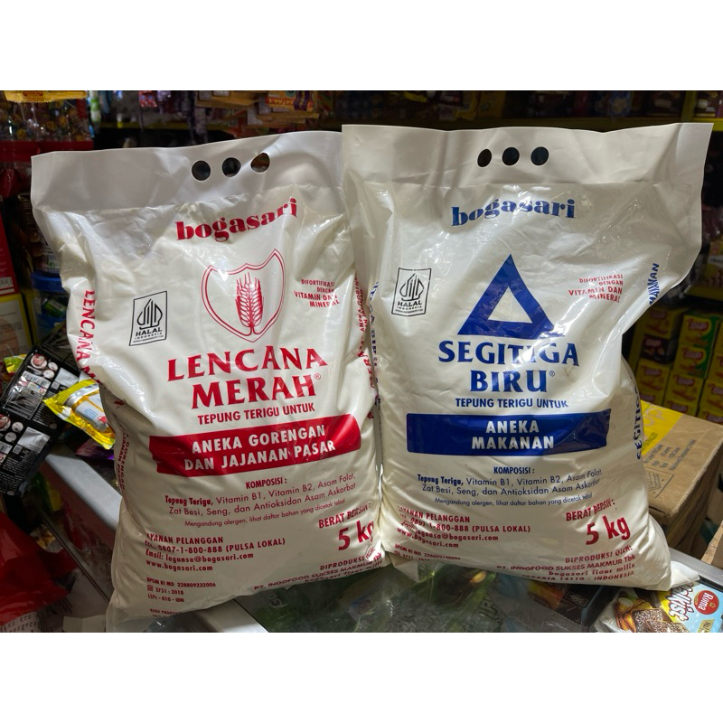 

TEPUNG SEGITIGA/LENCANA MERAH 5KG