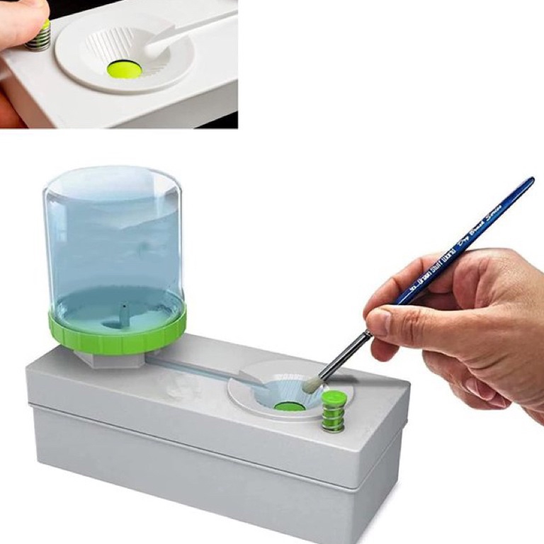 

KODE N19N Pembersih kuas lukis Dispenser pembersih kuas Brush Rinser Dispenser
