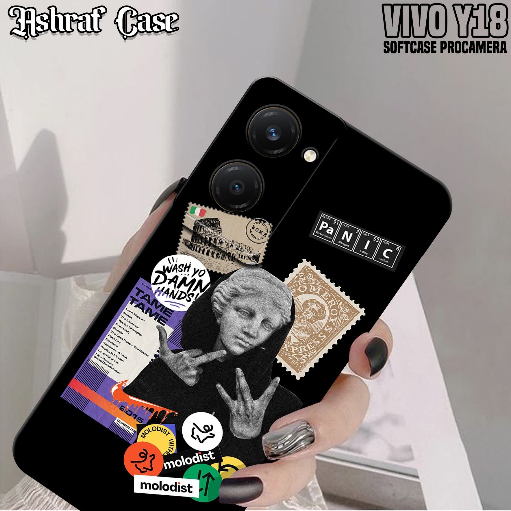 Case VIVO Y18 - Casing Hp VIVO Y18 Terbaru Motif Estetik - Silikon Hp VIVO Y18 - Softcase Hp VIVO Y1