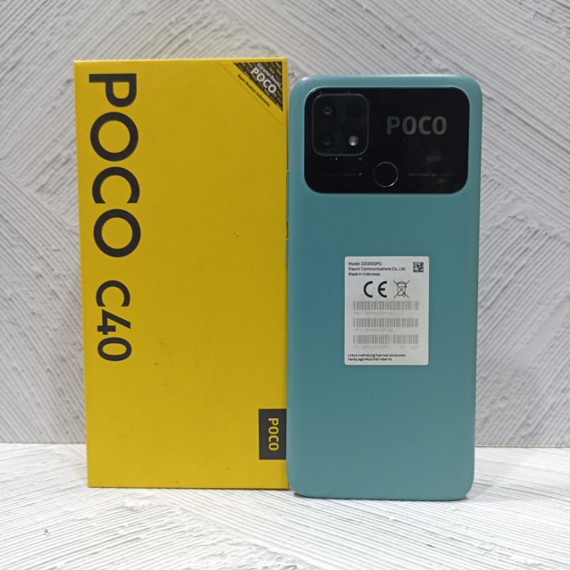 Poco C40 4/64 GB Handphone Second Fullset