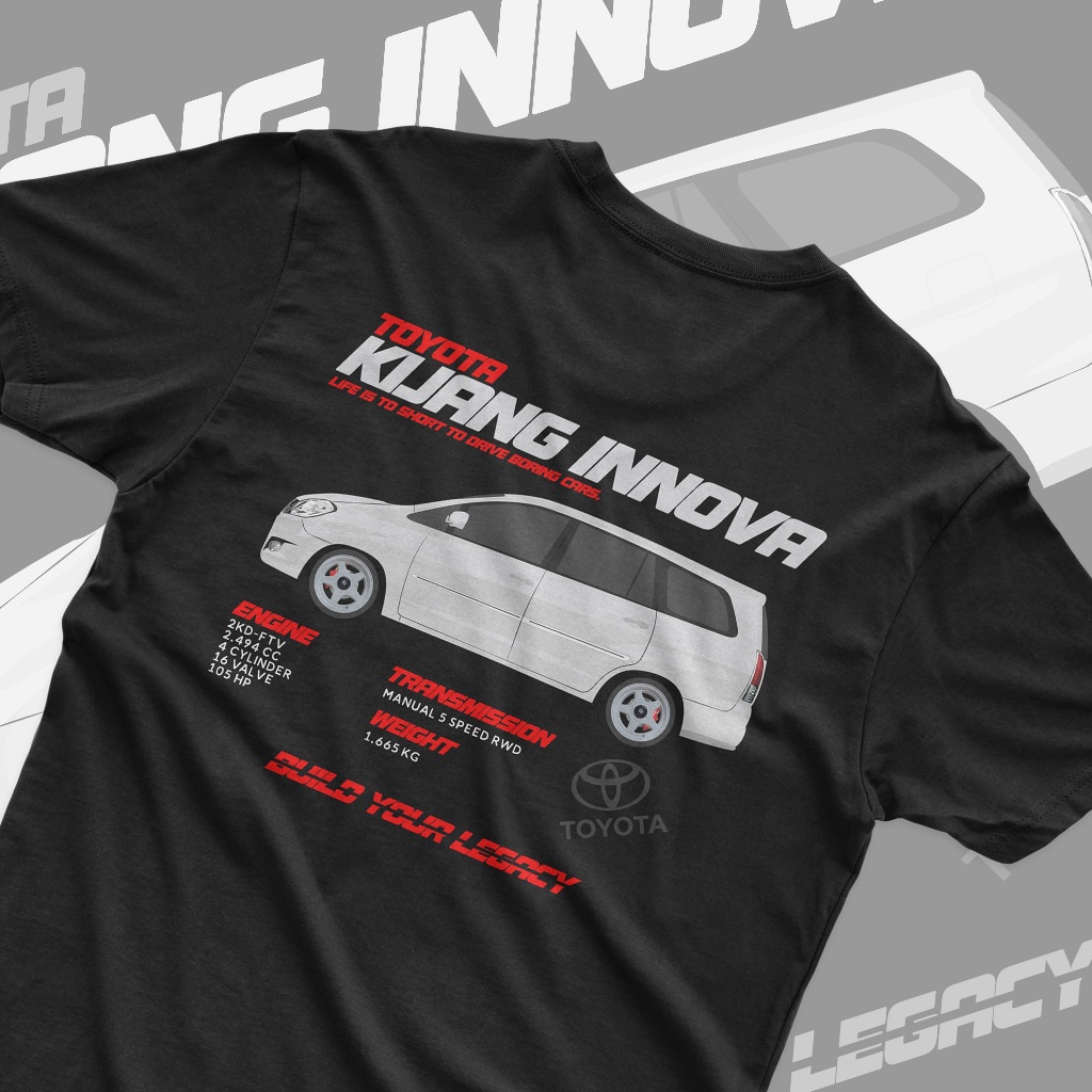 Baju Kaos Diesel Innova 2kd Cumi Darat V2 Premium Quality - hitam -  Lokal  - Sablon Lembut - Distro