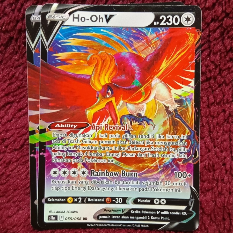 Ho-oh V RR s11a - Pokemon TCG Indonesia foil holo