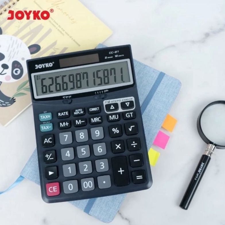 

TERBATAS JOYKO CC27 Check Correct 12 Digit Kalkulator Mirip spt Casio Dj12D