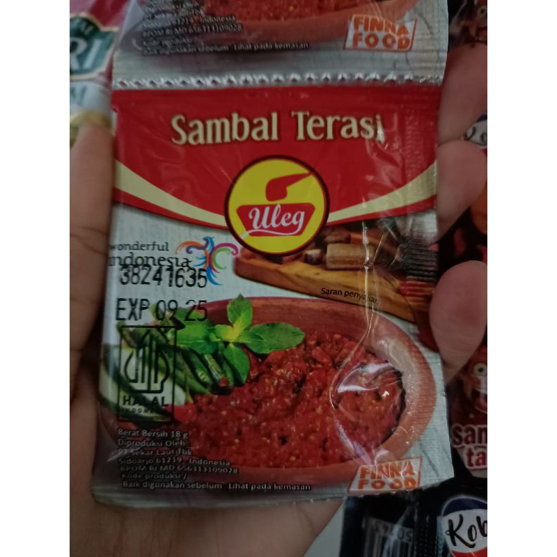 

sambal terasi sambal uleg sachet sambal finna