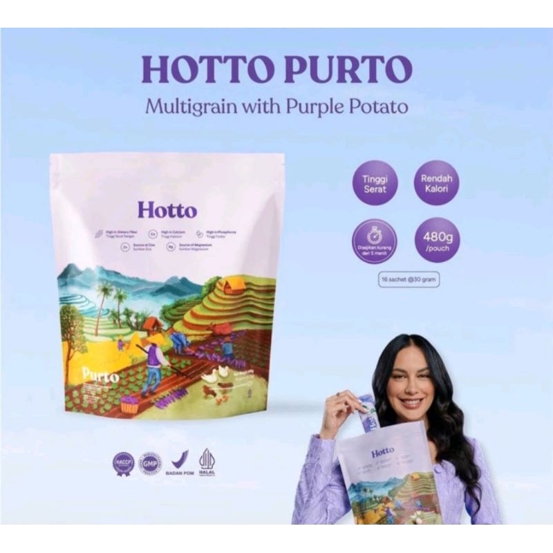 

[GARANSI 100% ORIGINAL] HOTTO PURTO MULTIGRAIN 1 POUCH ISI 16 SACHET EXP 2026