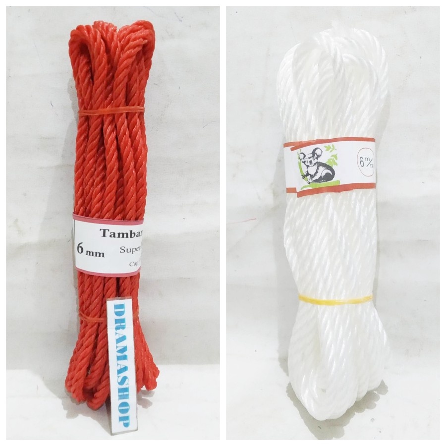 

DISCOUNT TODAY Tali Tambang Plastik Super Quality Cap unta 6mm