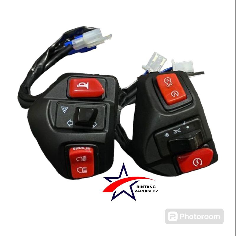 Holder saklar hazard mio saklar set hazard aerox universal motor yamaha aerox mio soul gt