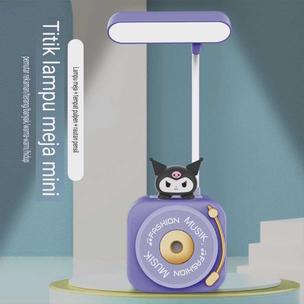 Lampu Baca Portable Serutan Pensil Lampu Meja Belajar Sanrio