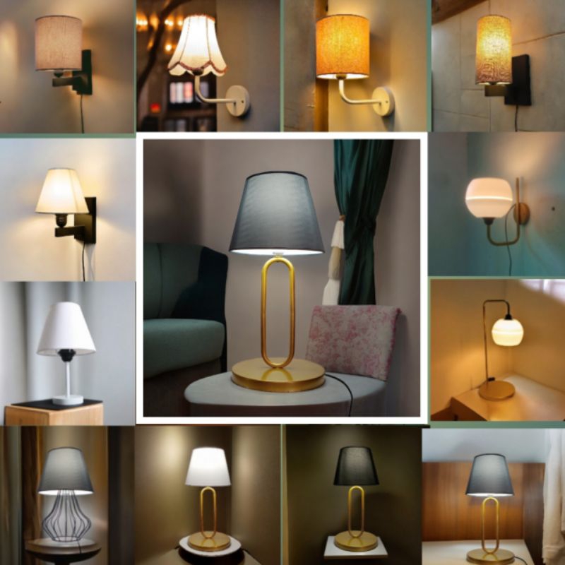 ADL-Lampu Meja Aestetic - lampu sudut kamar Aesthetic - lampu tidur aesetik