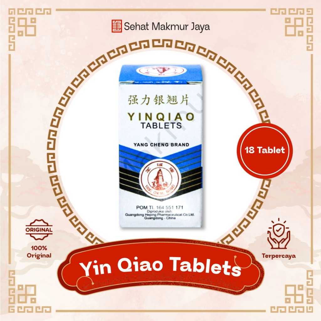 Yin Qiao Tablets Yang Cheng Brand - Isi 18 Tablet