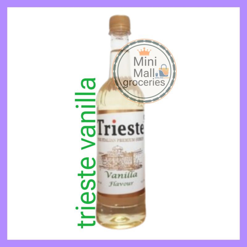 

syrup trieste vanilla 650ml / sirup trieste vanila 650 ml