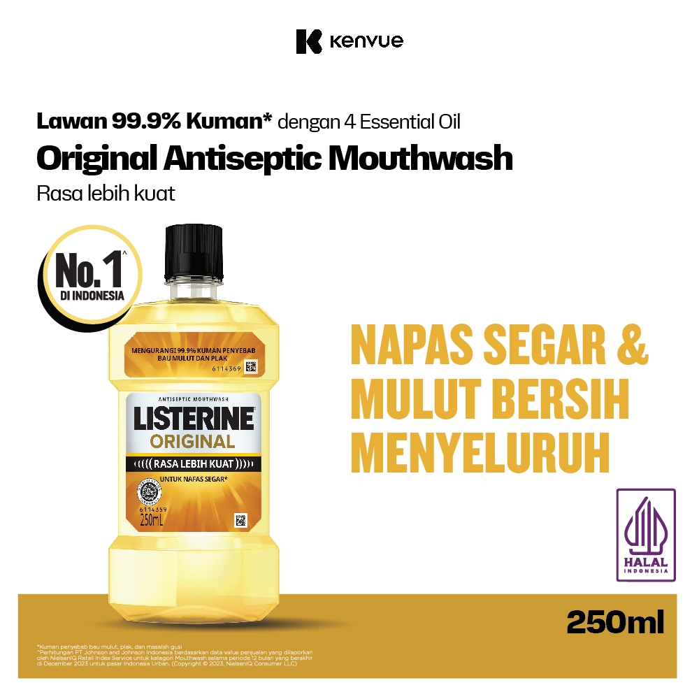 LISTERINE Original Antiseptic Mouthwash / Obat Kumur Antiseptik 500ml
