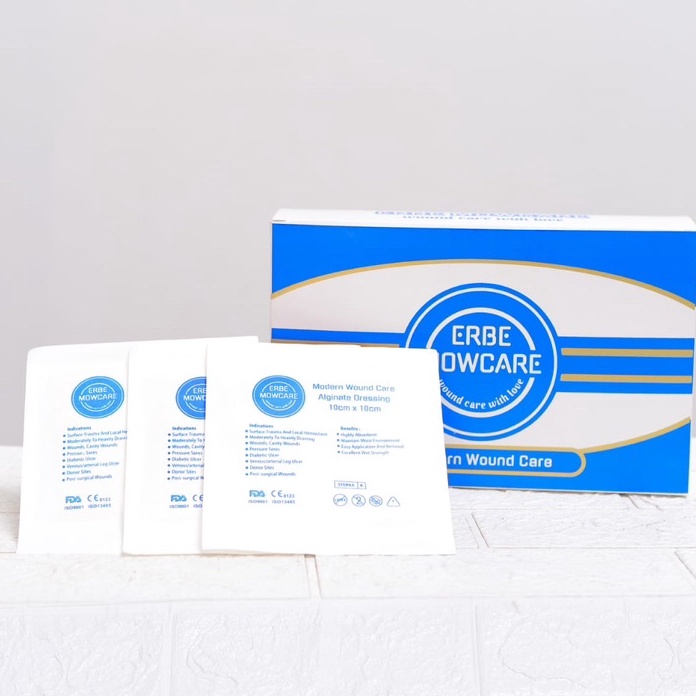 Hemat Alginate dressing erbe mowcare 1 x 1 cm  alginat dressing hight quality