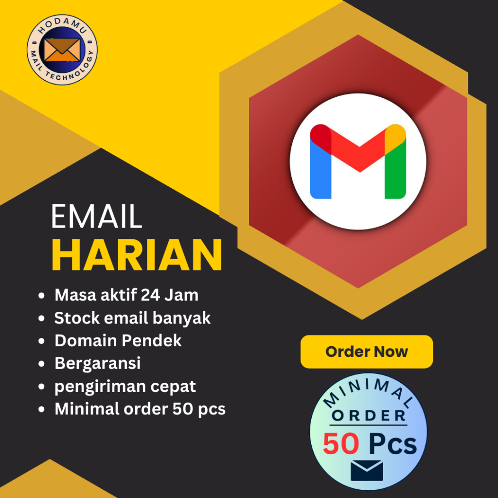 email berkualitas harian aktif 24 jam email