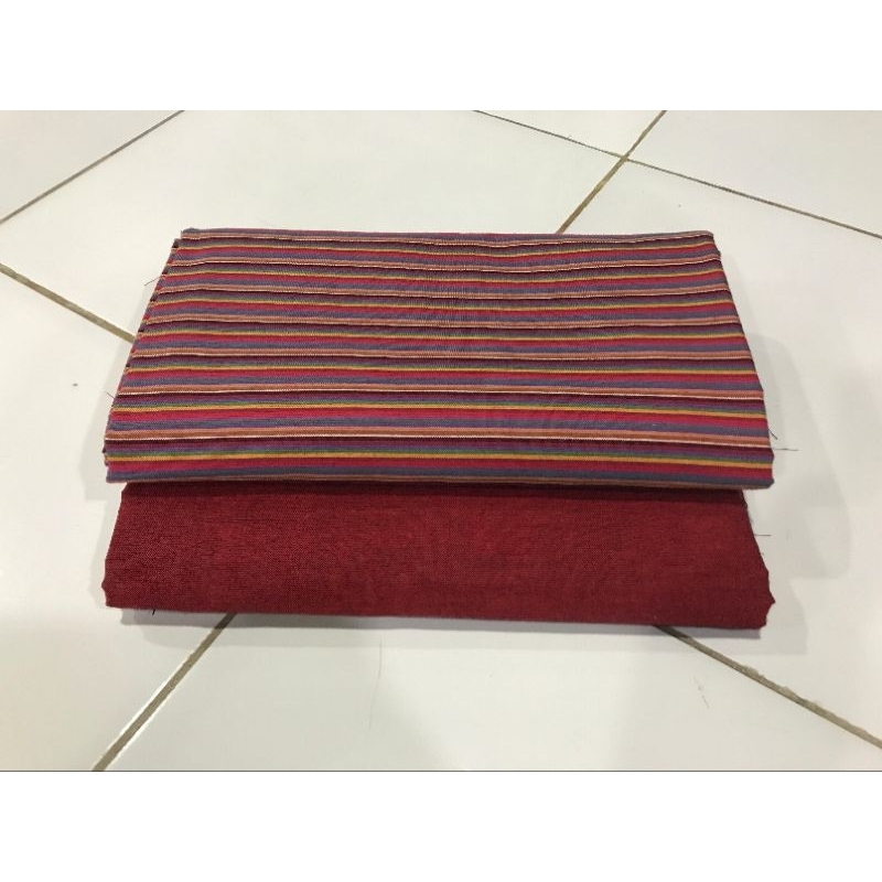 Kain Lurik Mix Polos Tenun ATBM