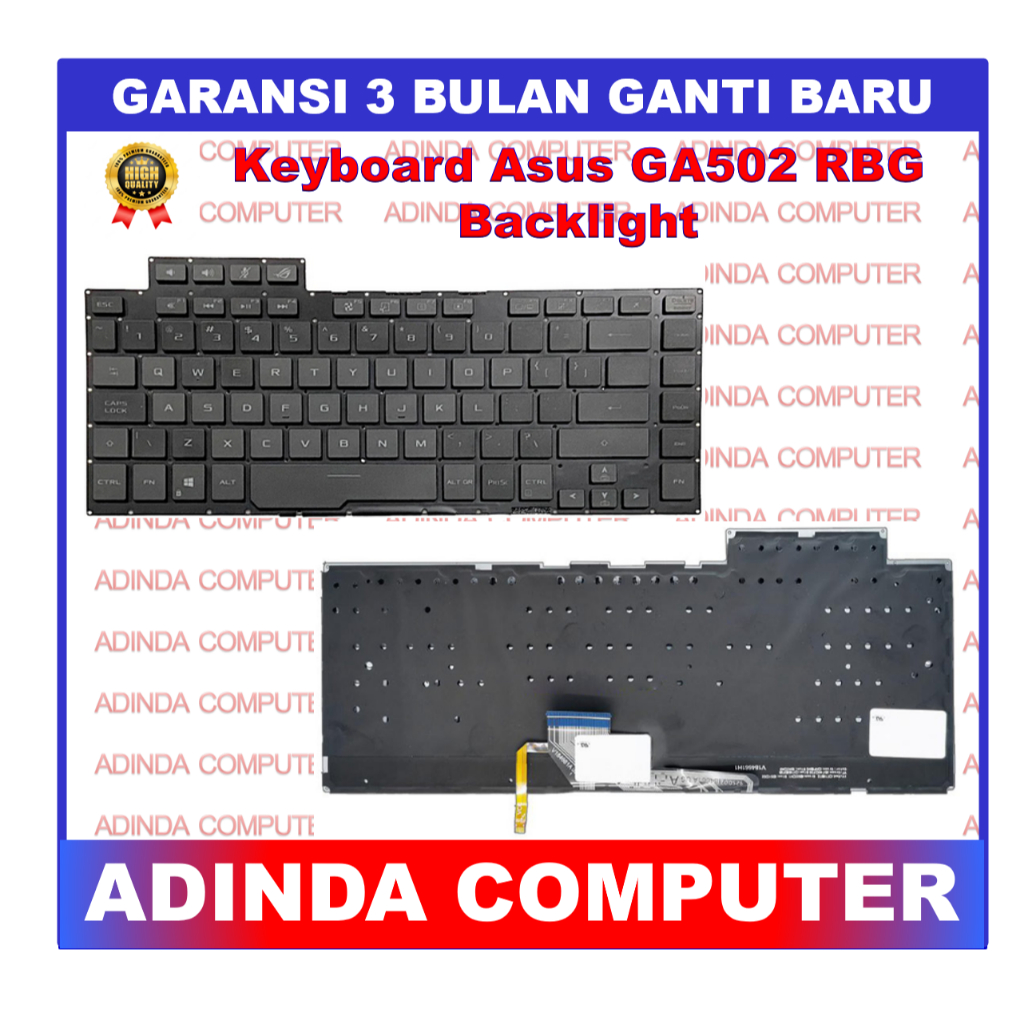 Keyboard Asus ROG Zephyrus GA502 GX502 GA502D GA502DU GA502G RGB Backlight