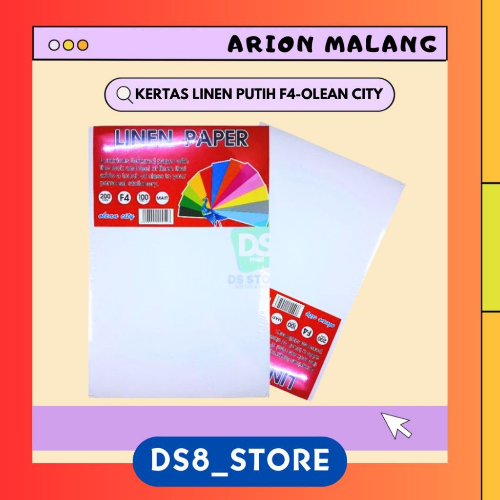 

KERTAS LINEN WARNA PUTIH (PAK ISI 10) OLEANCITY