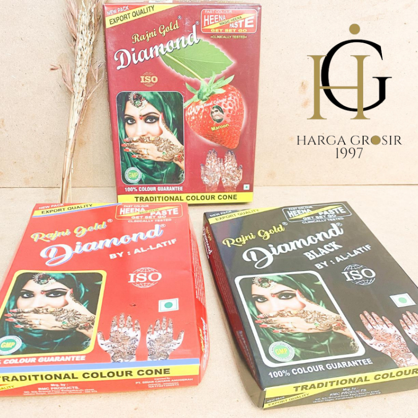 Henna instant kerucut henna pengantin muslim wudhu hena BPOM hena tangan termurah bagus henna india 