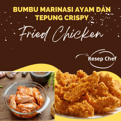 

Tepung crispy original dan juga bumbu marinasi ayam yang biasa di pakai buat usaha ayam crispy dan sudah di formulasikan oleh Rnd dan Chef Halal dan Pirt