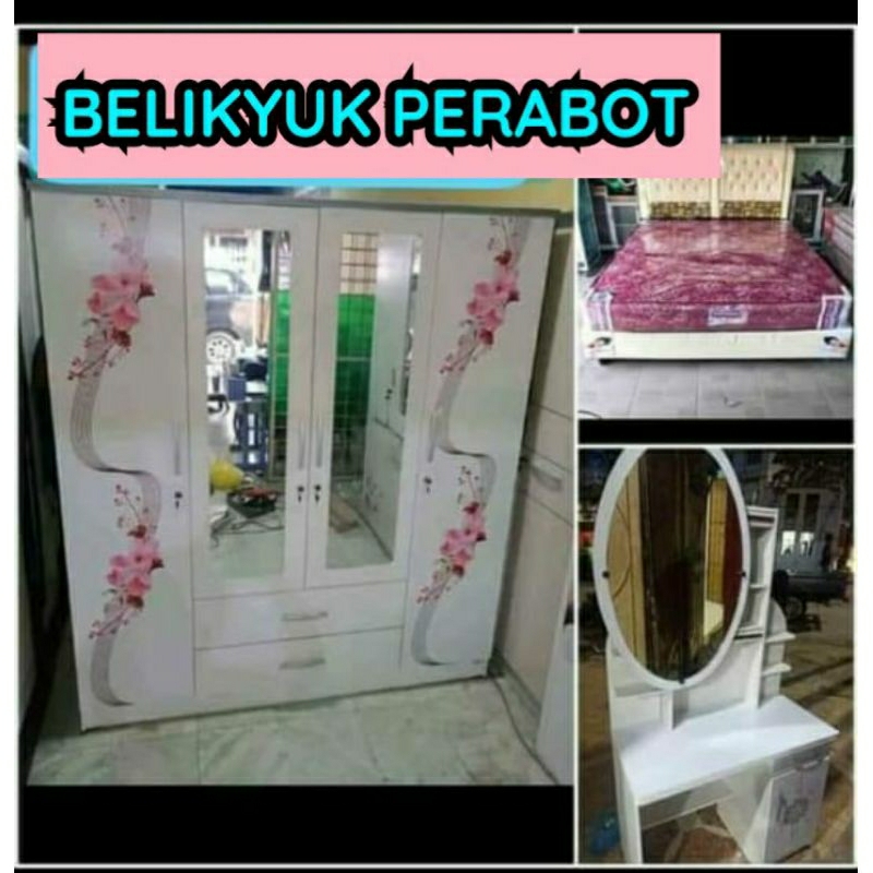 set hantaran nikahan lemari,tempat tidur,meja hias exclusive premium