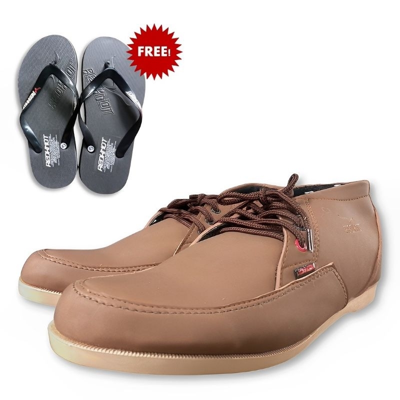 Sepatu Pria Original Redknot Erebus Tan