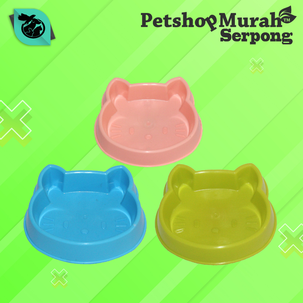 Tempat Makan Hello Kitty Lucu / Tempat Makan Kucing - Anjing ((Lucu)