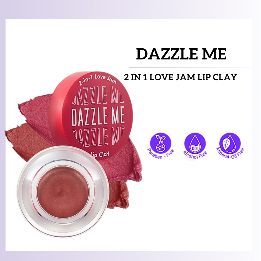 Dazzle Me 2 in 1 Love Jam Lip Clay | Lip Cream | Lip Matte | Lipstick | Lip Tint
