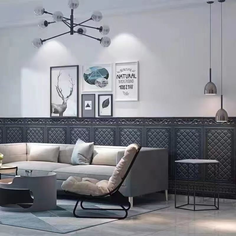 Wallpaper 3D FOAM / Wallfoam Dinding / Wall Foam Motif Pintu Jati