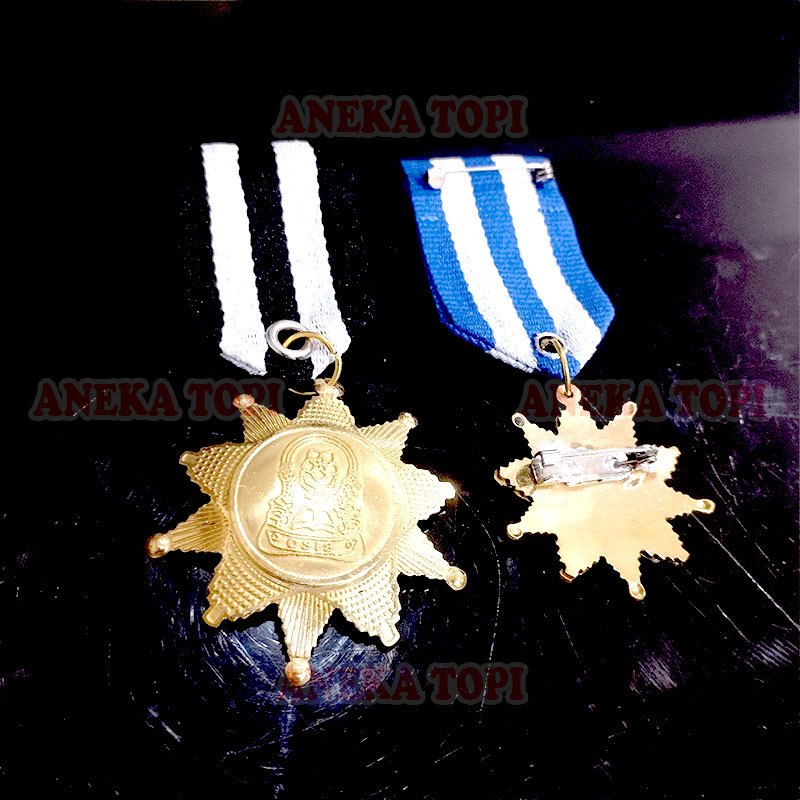 Pin Bintang Jasa Osis Warna Gold Pin Tanda Jasa Osis - Aneka Topi