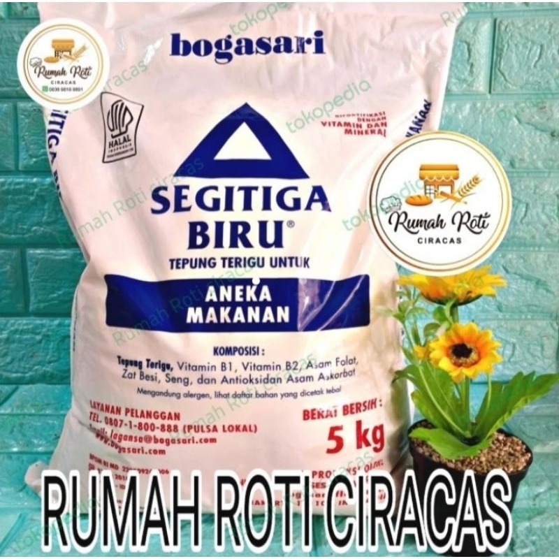 

TEPUNG SEGITIGA BIRU BOGASARI 5KG TERIGU ANEKA MAKANAN