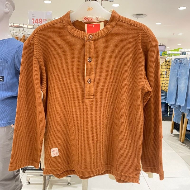 JSP 962 Baju Kaos Lengan Panjang Anak Laki Laki Cotton Size 5-14 Tahun Original