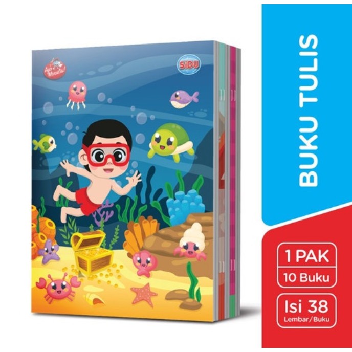 

WP - Buku Tulis Sidu 38 Lembar / 58 Lembar / Note Pad 10 Pcs (Isi 10 Buku)