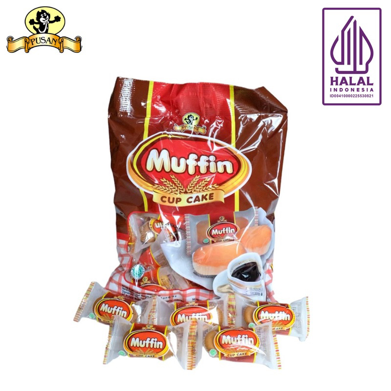 

PUSAN MUFFIN CUP CAKE RASA ORIGINAL / COKELAT / PISANG 320gr ISI 20pcs