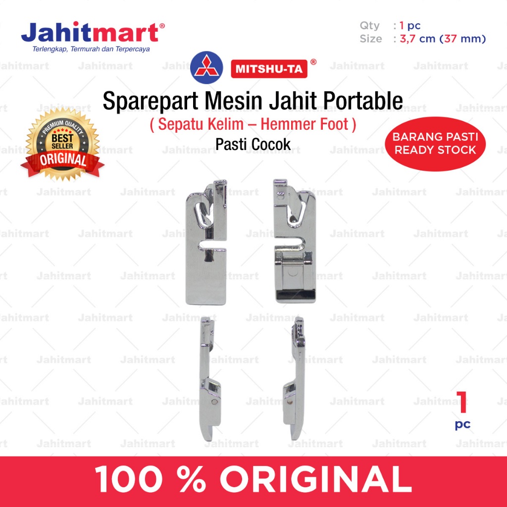 Sepatu Kelim / hemmer foot mesin jahit portable