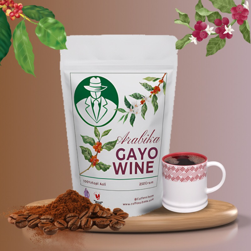 

Bubuk Kopi Arabika Gayo Wine
