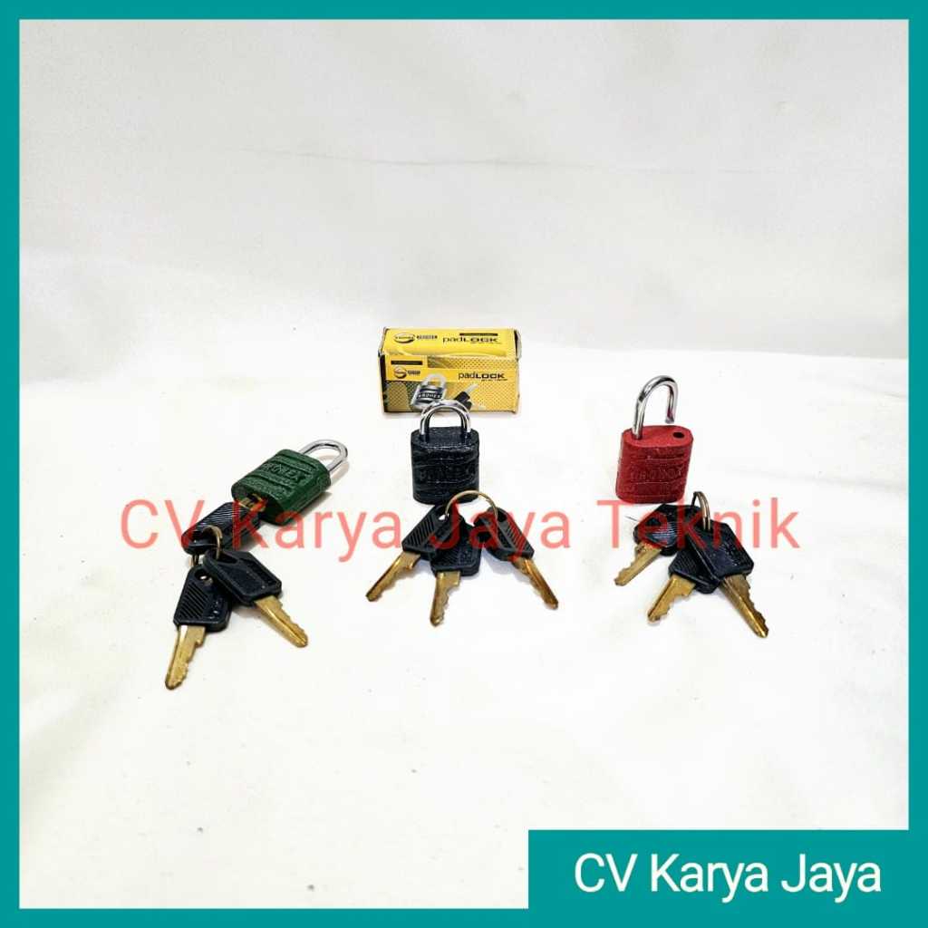 Gembok Warna Prohex 20 mm / Gembok Kecil Mini Warna Warni