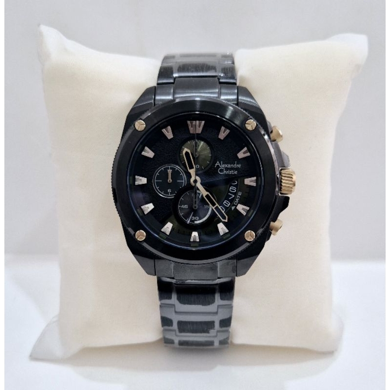 Alexandre christie 6646 chrono black pria original