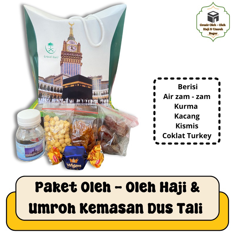 

OLEH - OLEH HAJI DAN UMROH PAKET 50 Pcs | KEMASAN DUS TALI | PAKET ORIGINAL |