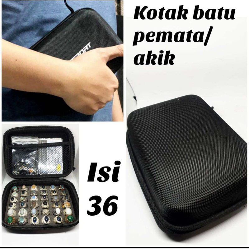 Kotak cincin Permata dan Batu akik