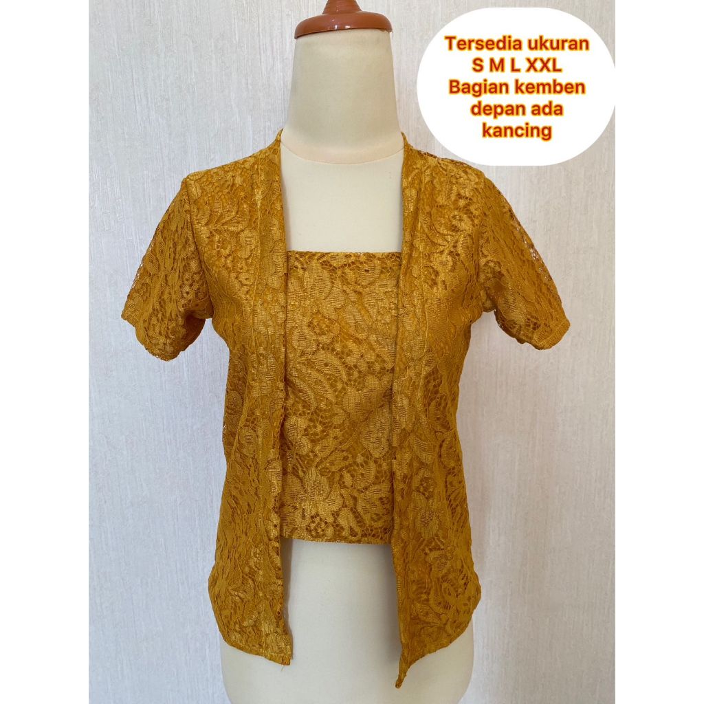 Kebaya Modern Brukat Bali Atasan Kebaya Brokat Kutu Baru Murah Grosir Baju Atasan Kebaya Kutubaru Pe