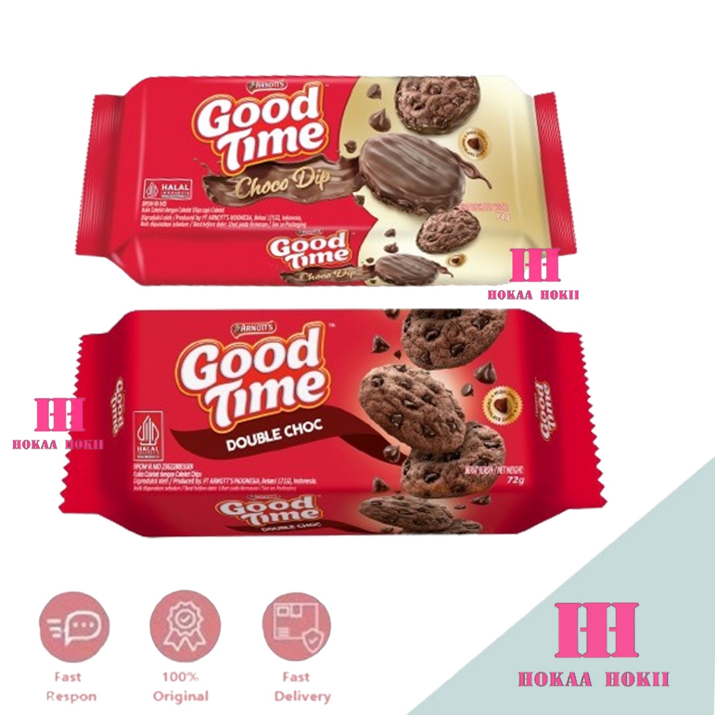 

Good Time Double Choc Chocochips & Clasic 72gr