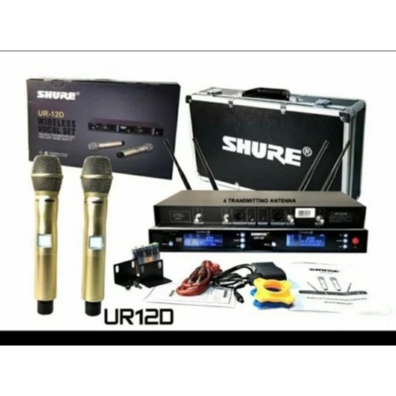 Murah mic wireless UR 12D + Hardcase UR12D (multi channel)