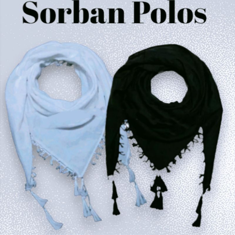 Sorban Polos Rumbai / Sorban Polos Murah/ Sorban Santri / Sorban Ronce  / Sorban Haji