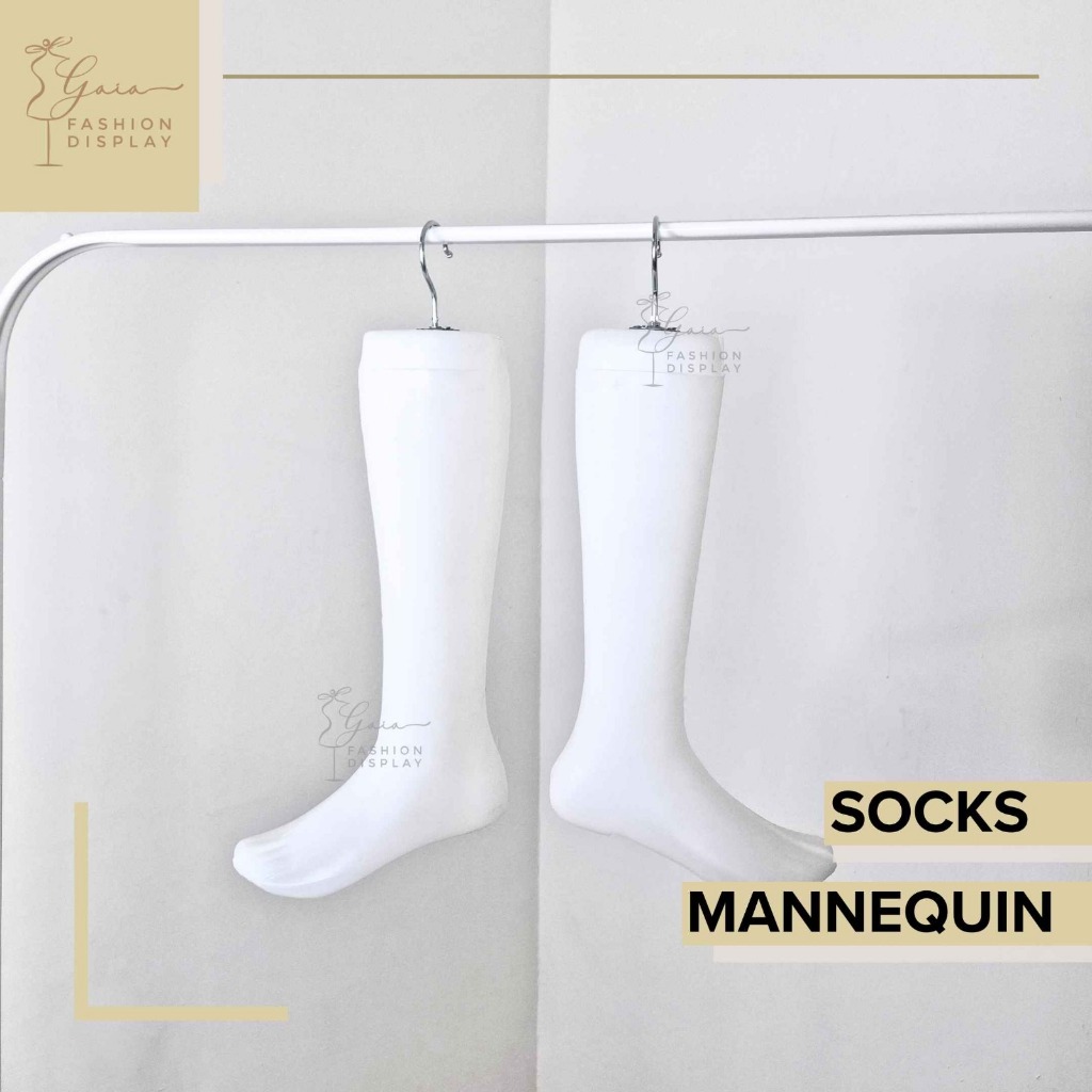 Manekin Kaos Kaki Manekin Plastik Patung Kaos Kaki Manekin Kaki Plastik Dewasa Socks Mannequin - BH