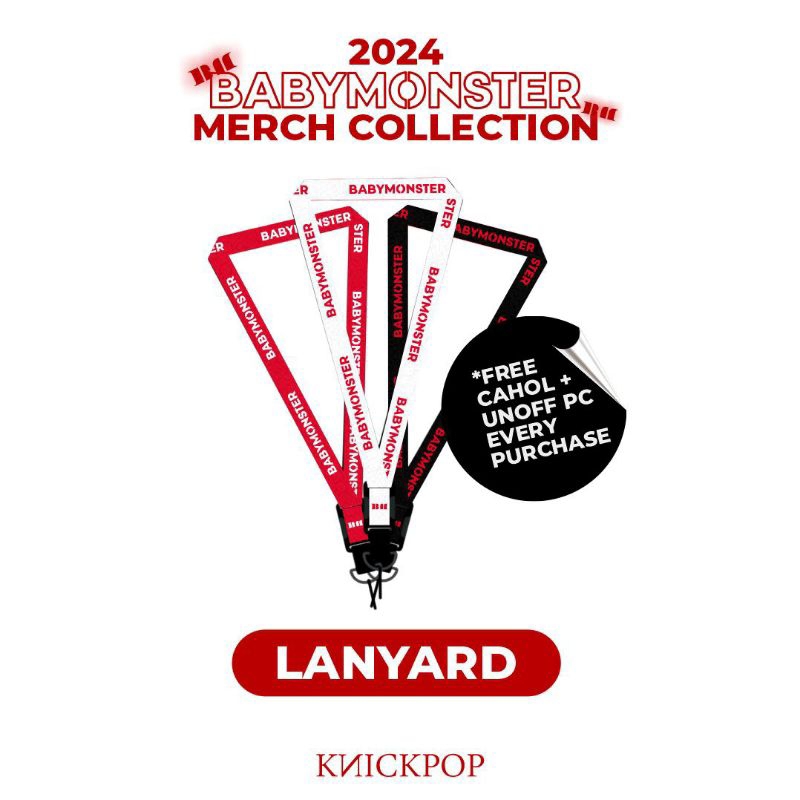 

BABYMONSTER LANYARD MERCH BY KNICKPOP