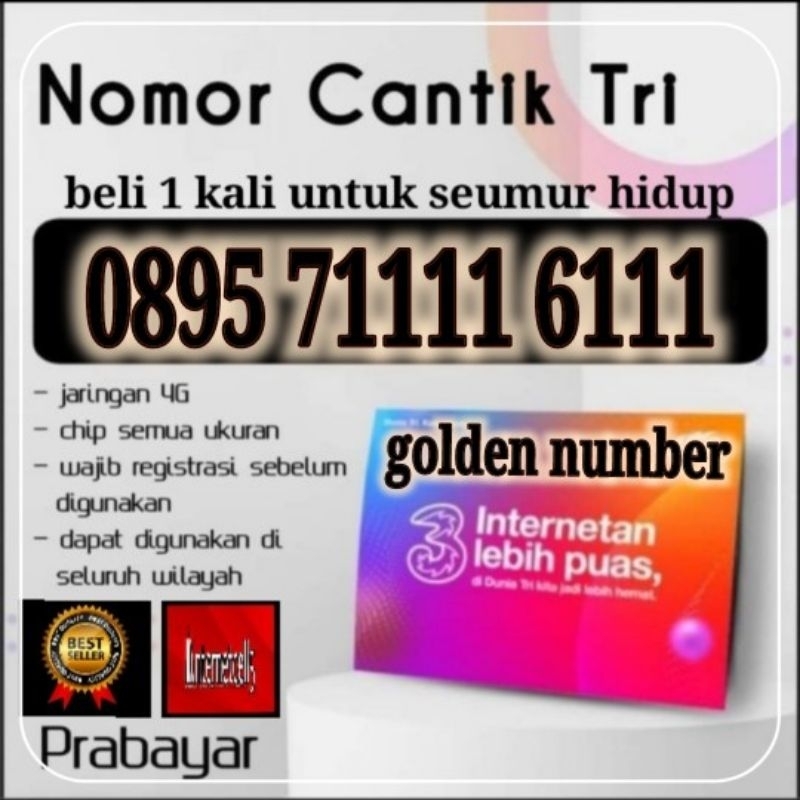 NOMOR CANTIK THREE 1111111